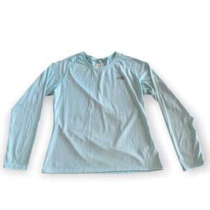 The North Face Long Sleeve Teal Shirt